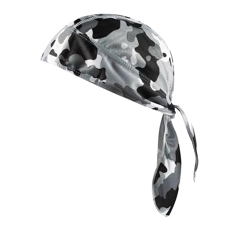 Quick Drying Cycling Cap Sunscreen Anti Sweat Headscarf Cap Men Women Bandanas Pirate Brimless Hat for MTB Running Outdoor Sport