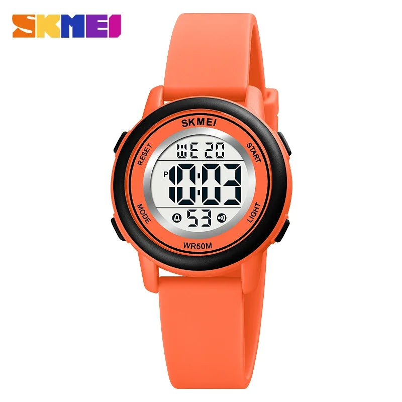 SKMEI 1721 Children Digital Color Shockproof Wristwatch for Boy Girl Sport Waterproof Colorful Kids Electronic Watch Clock 1266