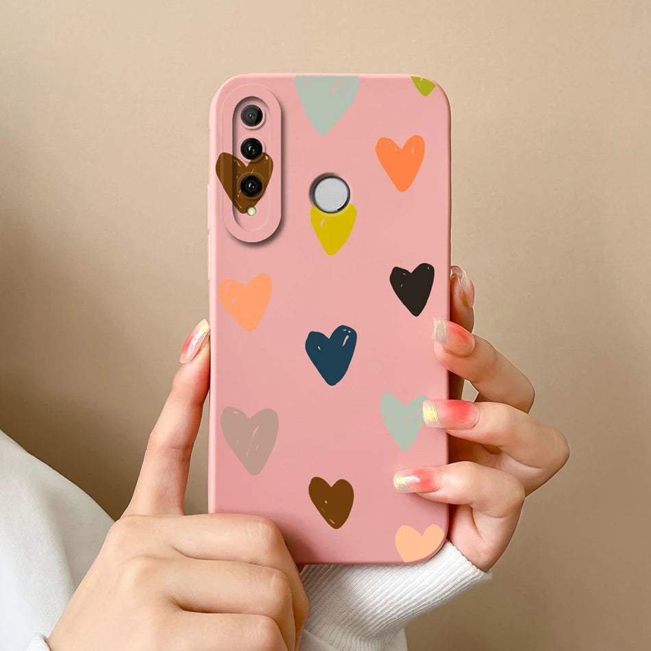 For Honor 10i Phone Case Butterfly Cat Soft Liquid Silicone Camera Protection Cover For Huawei Honor 10 i Model HRY-LX1T Fundas