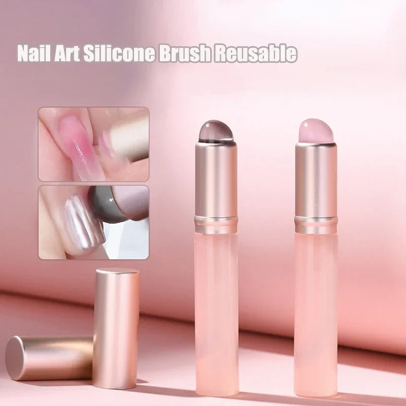 Mini Nail Art Tool Nail Brush Stain Gradient Blush Nail Rubber Mirror Powder Jelly Freeze Pen Nail Art Tool