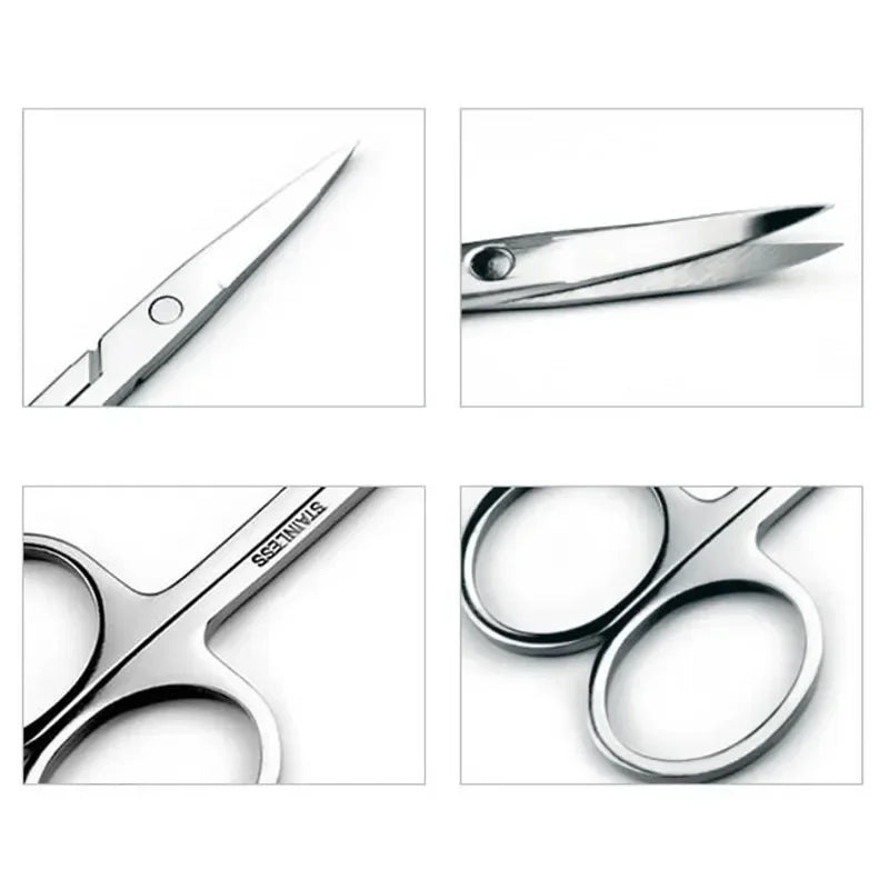 Wholesale Stainless SteelTools Makeup  Small Nail Eyebrow Beauty ToolCut  Nose Hair Scissors  Manicure FaciaTrimming Tweezer