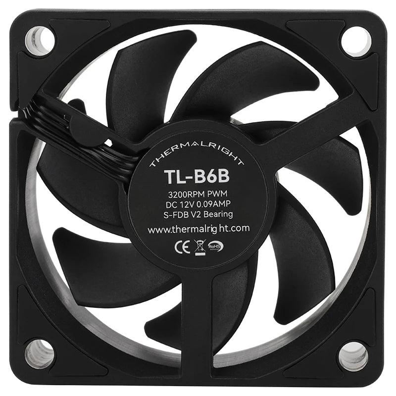 Thermalright TL-B6b chassis cooling fan, 60x60x25mm/3200rpm low noise and high-performance computer fan