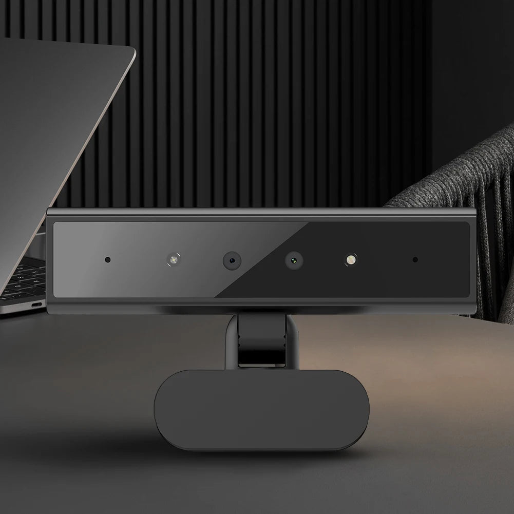 Identification Login Web Camera for Windows Hello with Base USB Computer Webcam 5MP 2K Detachable Web Camera for Computer Laptop