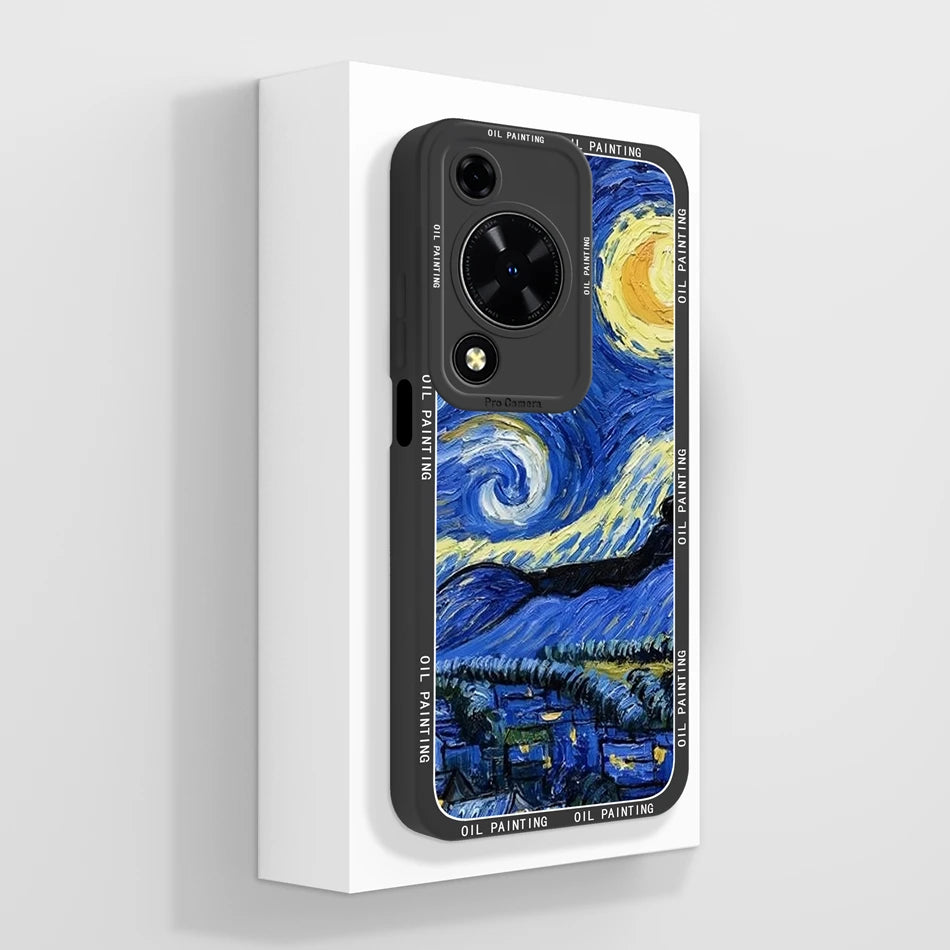 Case For Huawei Nova Y72 Cute Design Phone Cover Camera Protector Soft Liquid Silicone Funda Models MGA-LX3 Protective Bumper