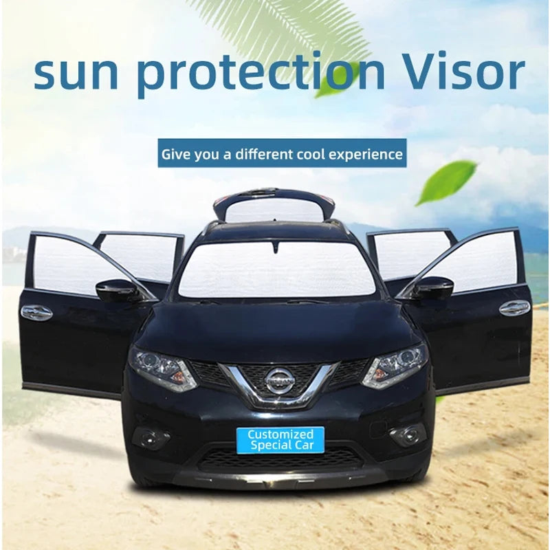Surround Visor For MG ZS EV ZX ZST EZS ZS11 2018~2024 Cars Sunshades Anti-UV Privacy Blocks Sunscreen Window Auto Accessories