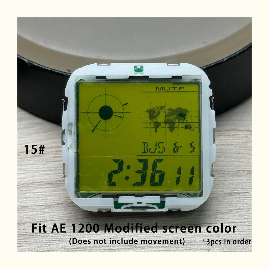 Color Display Film for Casio AE-1200 AE-1300, DIY Screen Modification Overlay Sticker, High-Quality Watch Dial Upgrade Kit