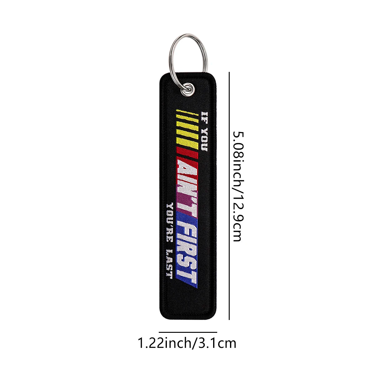 Music Is My Drug Embroidery Keyring Quotations Key Tag For Cars Backpack Keychain Black Fashion Accessories Gifts for Friends