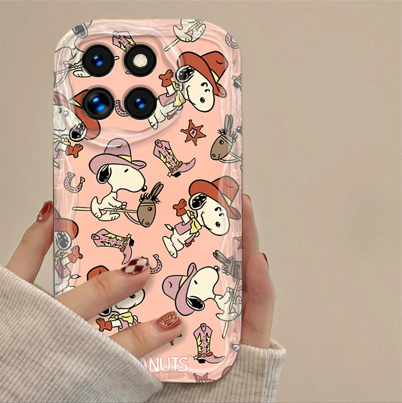 S-Snoopy Case for Xiaomi Mi 15 14T 13 Lite 12 Pro 12S 12X 11i 5G POCO X7 X6 X5 X4 GT X3 NFC F6 F5 M6 Plus Soft Silicone Cover