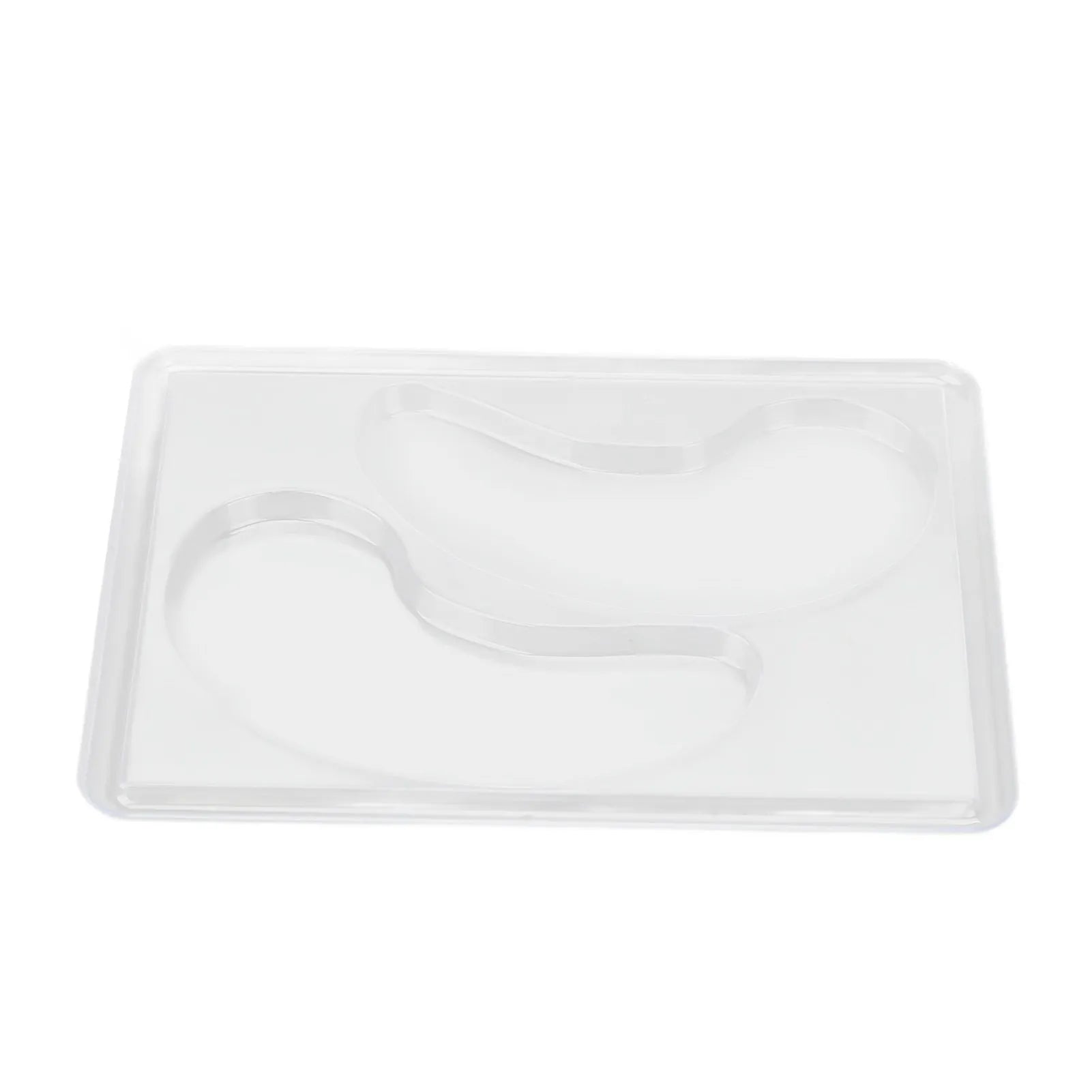 12Pcs Under Eye Patches Molds DIY Healthy Natural Reusable Transparent Eye Mask Patch Tray Plate Face Mask Patch Molds