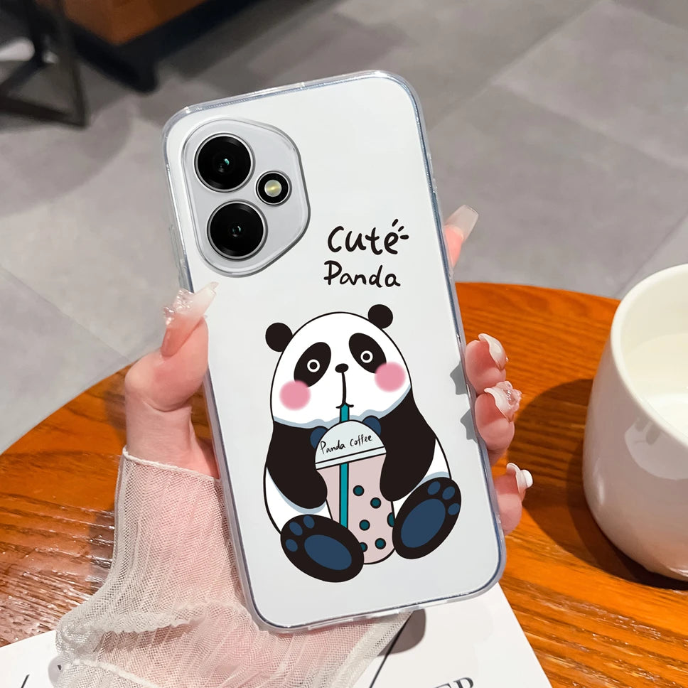 For Honor 400 Pro 5G Case Cute Astronaut Transparent TPU Soft Silicone Phone Back Cover For Honor 400Pro High Quality Funda Capa