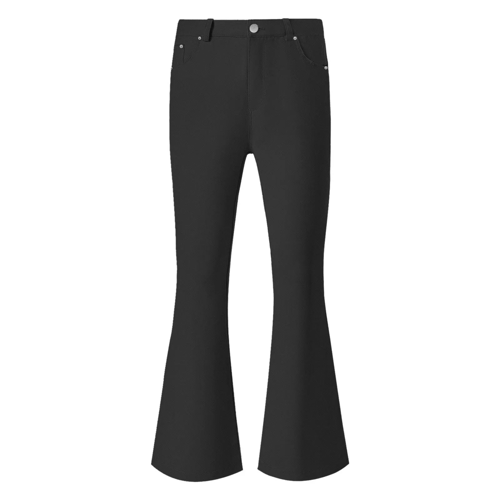 Men's fashion Retro Disco Flared Pants Loose Stretch Vintage Trousers Fit Flared Comfortable Retro Stretch Twill Men's Trousers