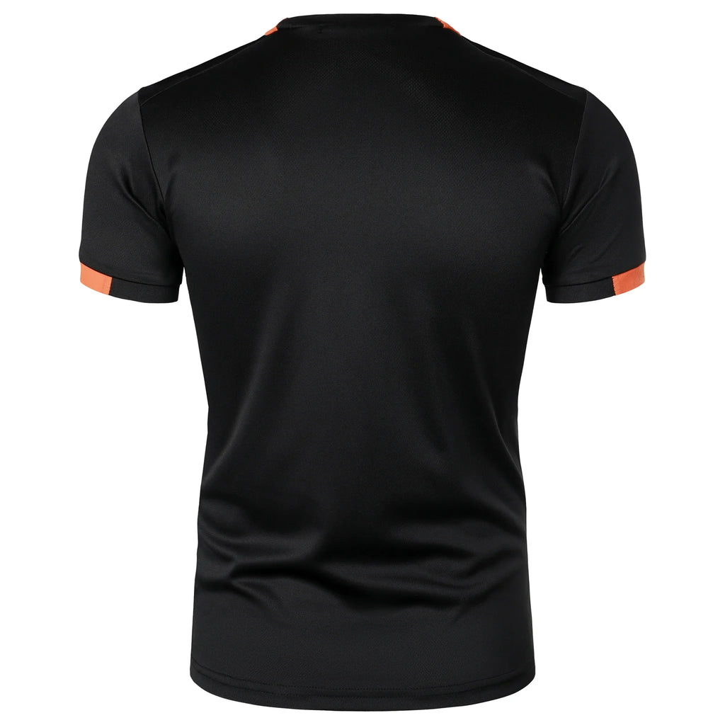 Summer men's fitness sports training Breathable short sleeve quick drying clothes men's sports fashion short sleeve T-shirt