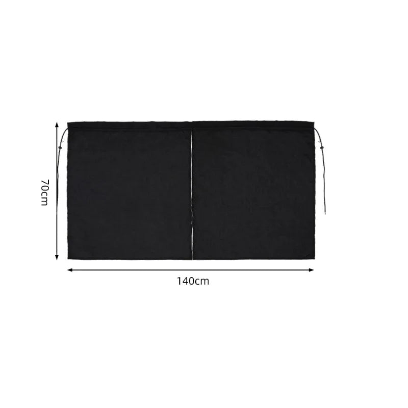 1pcs 140cm * 70cm Car Front and Rear Partition Curtains Privacy Four Season Universal Push Pull Type Sunscreen Insulation Simple