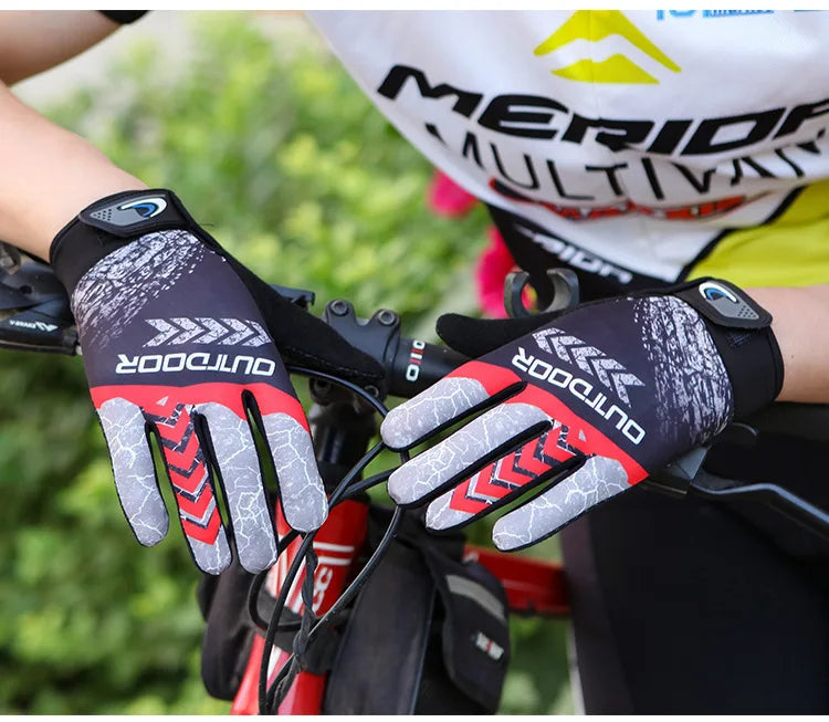 MTB Bike Bicycle Gloves Cycling Full Finger Glove Motorcycle Gloves Men Women Non-slip Sunscreen Breathable Touchscreen Outdoor