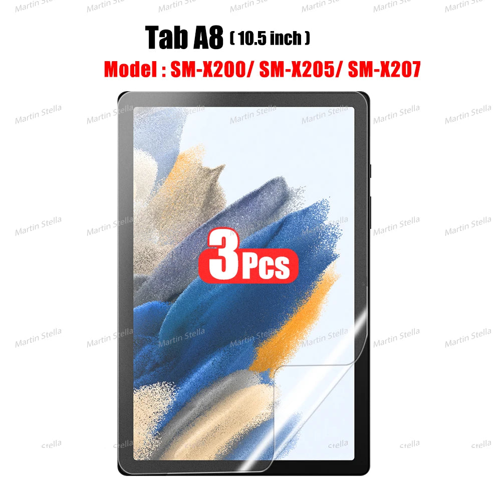3Pcs Paper Feel Like Screen Protector for Samsung Galaxy Tab S7 S8 S9 Plus Ultra Samsung tab S6 Lite s7 s9 fe A8 A9 A7 No Glass