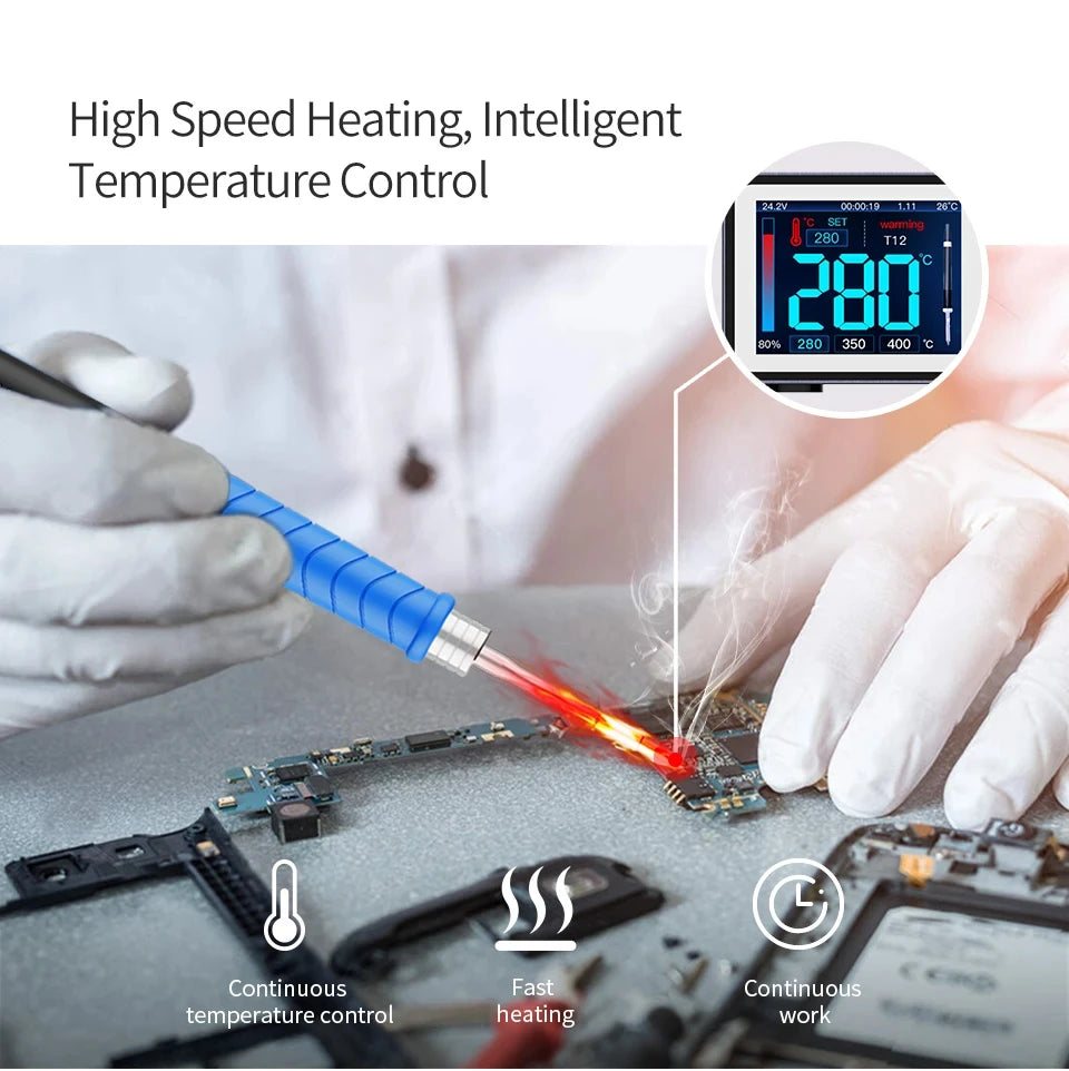 Aixun 200W T3A Smart Soldering Station Supports T12/T245 Handle for Motherboard PCB BGA Welding Repair Soldering Station Tools