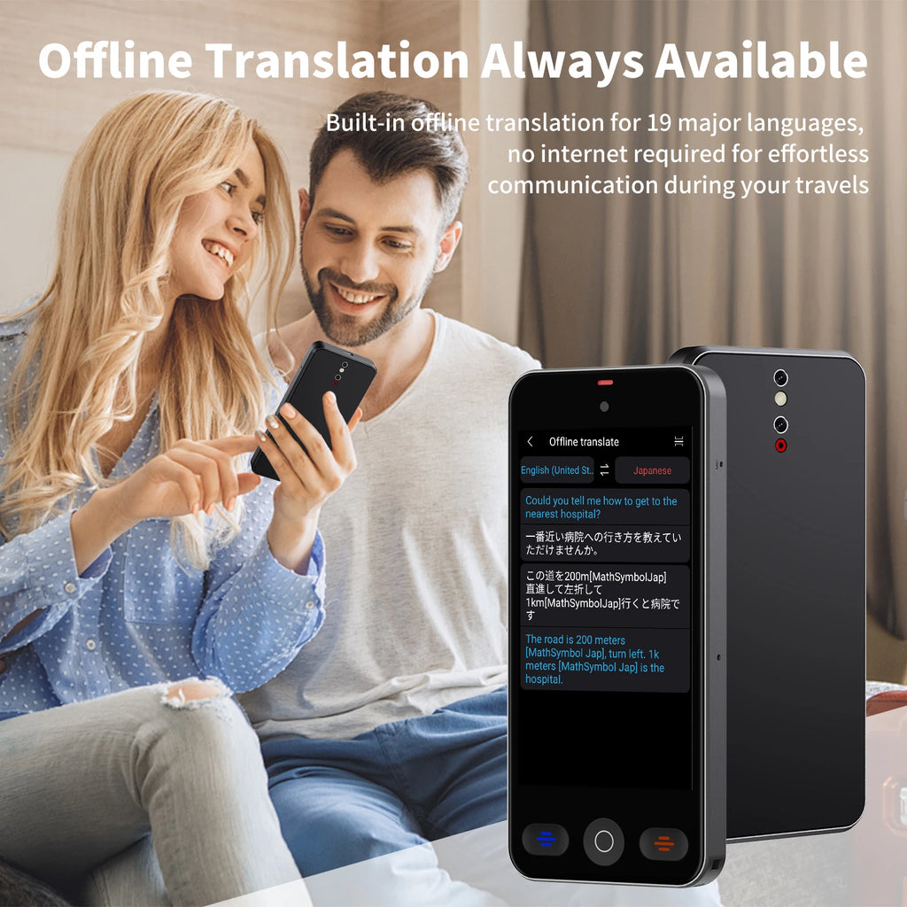 Language Translator Offline Voice Photo Translation WiFi Portable Translator 142 Languages Translator Device for Travel Business
