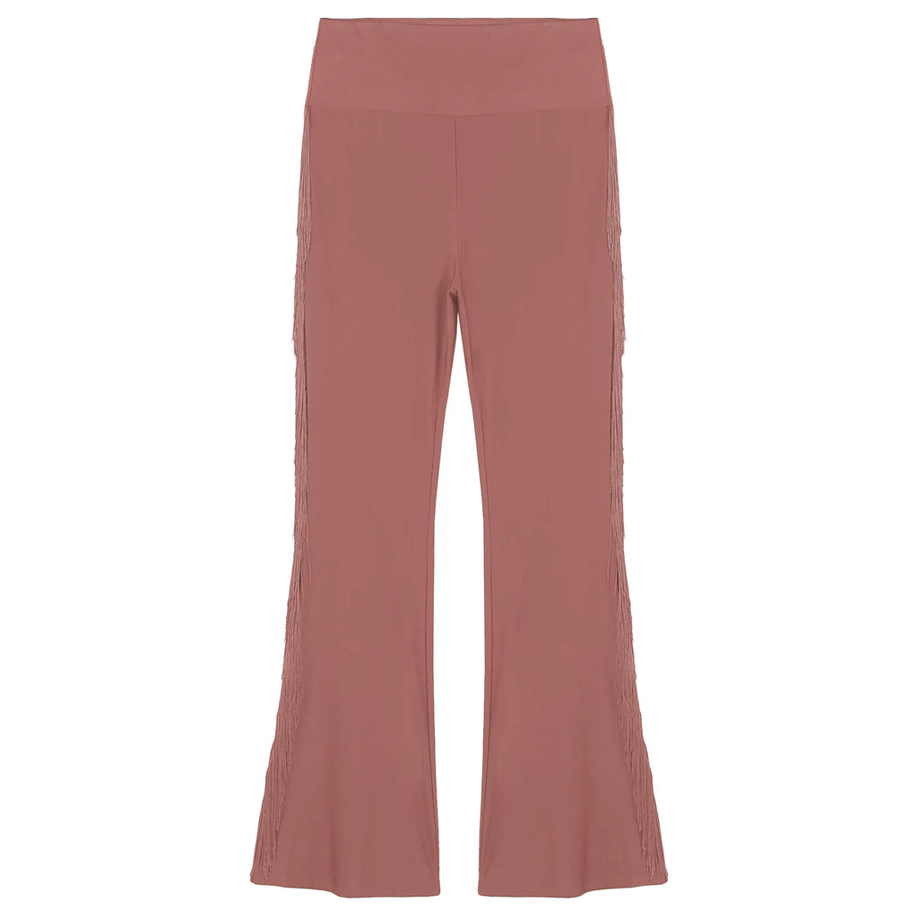 Mens Tassel Flared Pants Vintage Bell-Bottom High Waist Trousers for Jazz Latin Dance Stage Performance Club Disco Party Costume