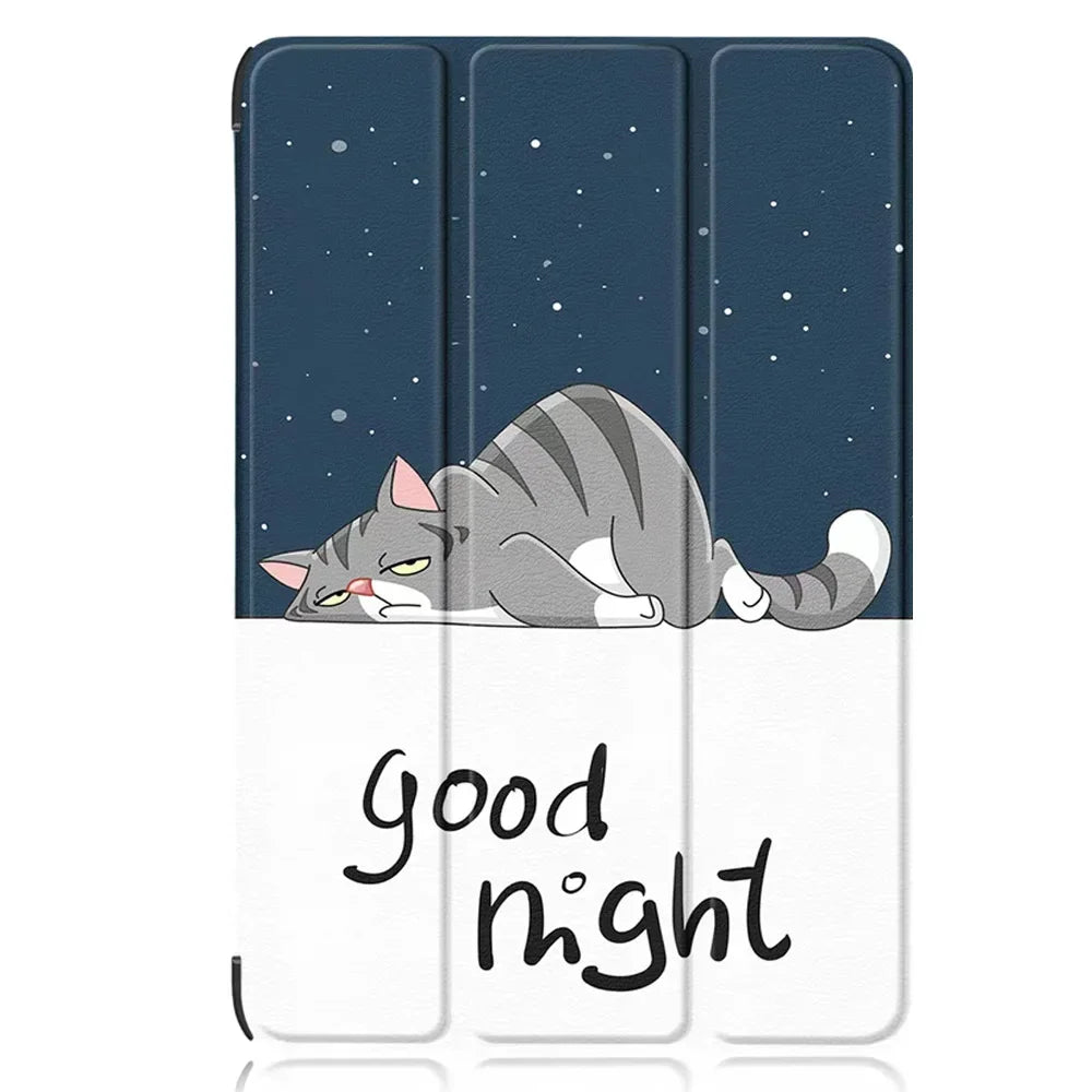 For Funda Tabwee W90 T90 11" Smart Tablet Case Tri-folded Stand  Cover with Hard Back Coque