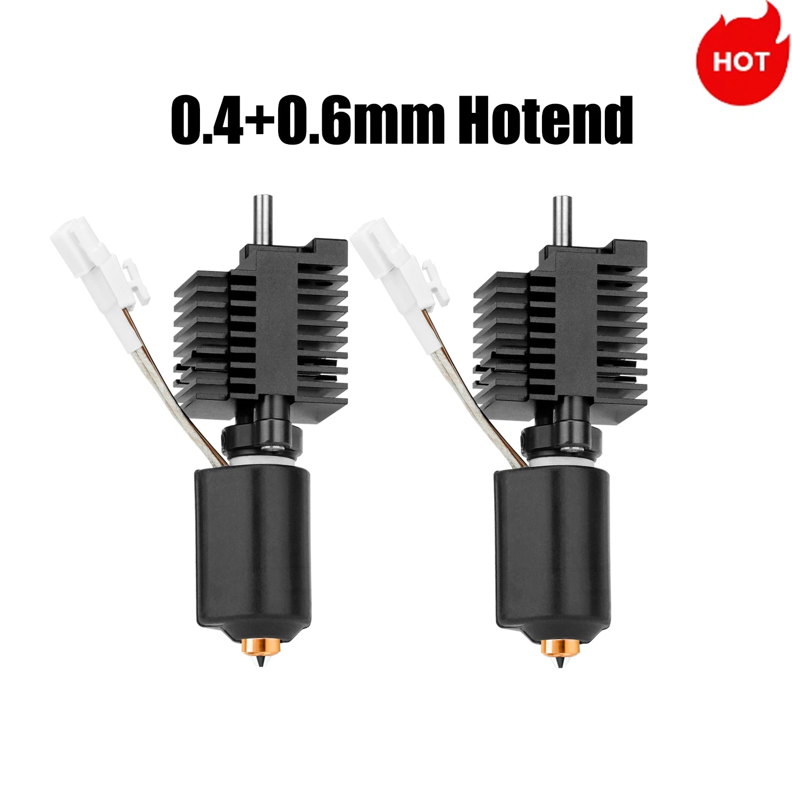 For Creality K2 Plus Hotend Ceramic Heating Block Kit 0.4mm All-metal Integrated Quick swap Nozzle 350°C for Creality K2P Combo