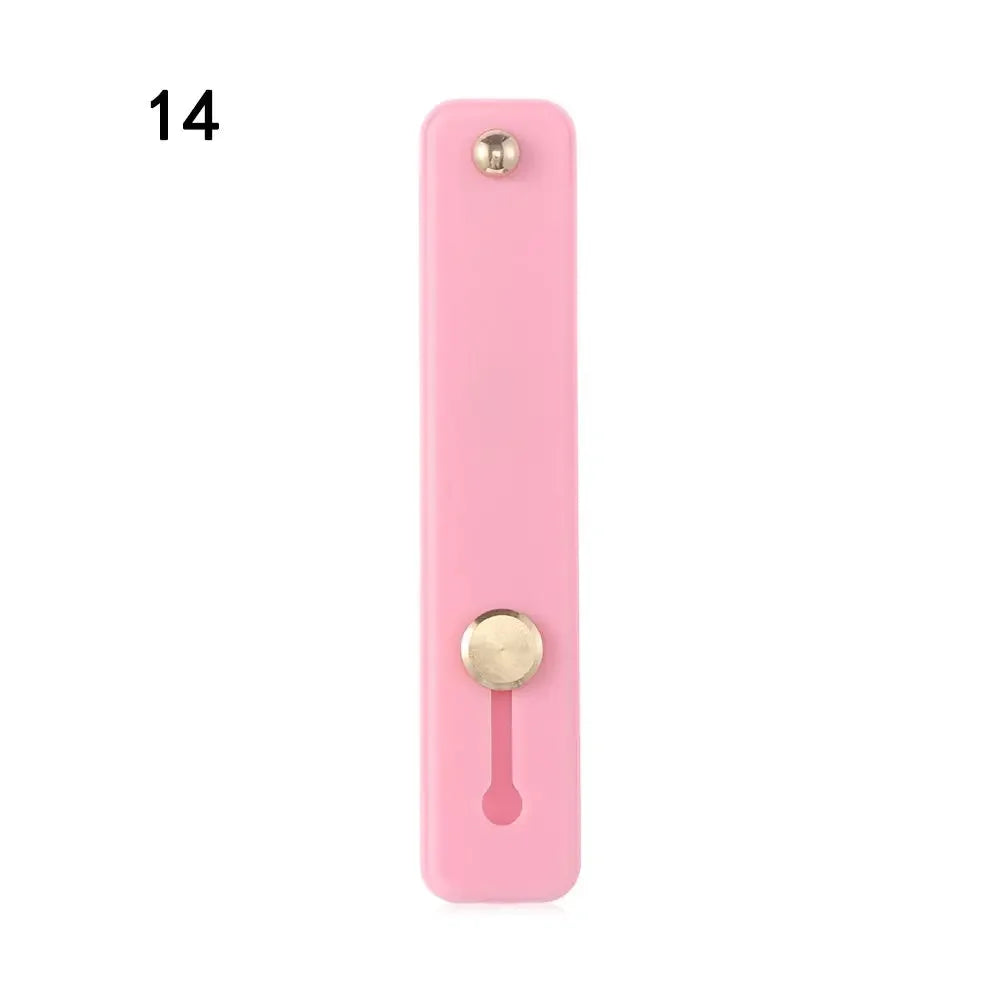 Fashion Phone Holder  Silicone Phone Hand Band Holder Finger Ring Push Pull Grip Stand Candy Color Bracket