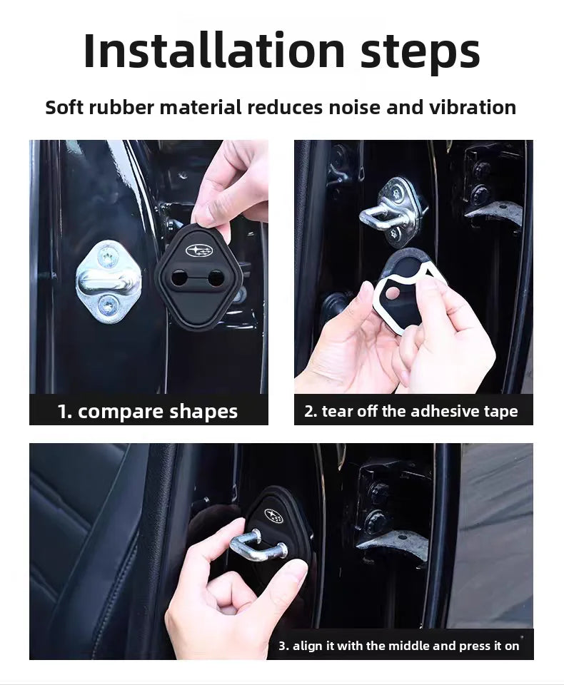 Anti-collision Car Door Lock Protection Cover For Subaru Impreza Forester Outback Legacy Crosstrek XV Leone WRX Solterra Levorg