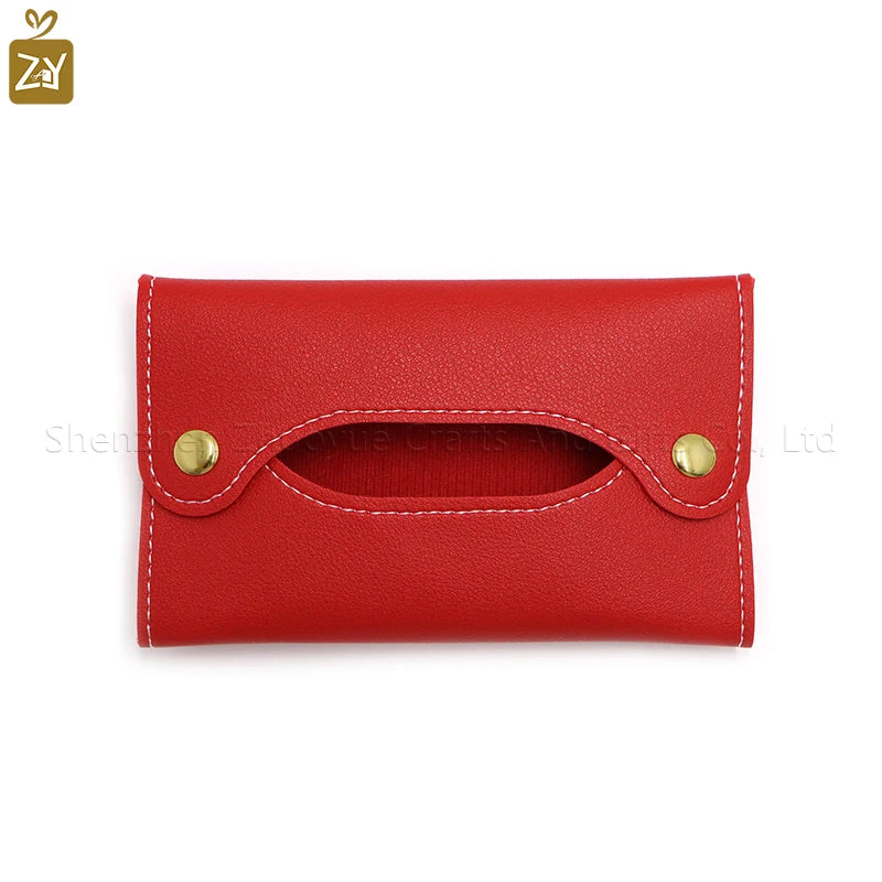 Mini Japanese style pu leather tissue bag tissue box living room bathroom tissue organizer car tissue wet towel box