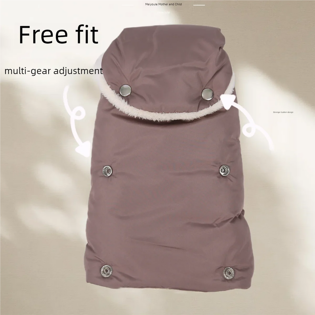 Stroller Gloves 1 Pair Winter Windproof Warm Simple Style Universal Prams Gloves Waterproof Baby Stroller Accessories