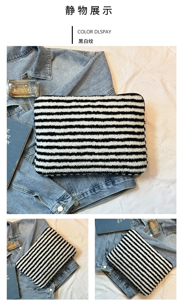 Plush Liner Bag Tablet Laptop Case For Ipad Pro11 Air6 4 510.9 Macbook Air13.3 Pro14 Xiaomi Huawei Samsung15.6 Laptop Sleeve