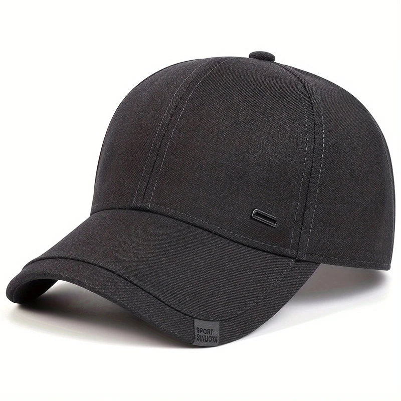Unisex Square Silver Buckle Label Baseball Caps Spring and Autumn Outdoor Adjustable Casual Hats Hip Hop Cap Sunscreen Hat