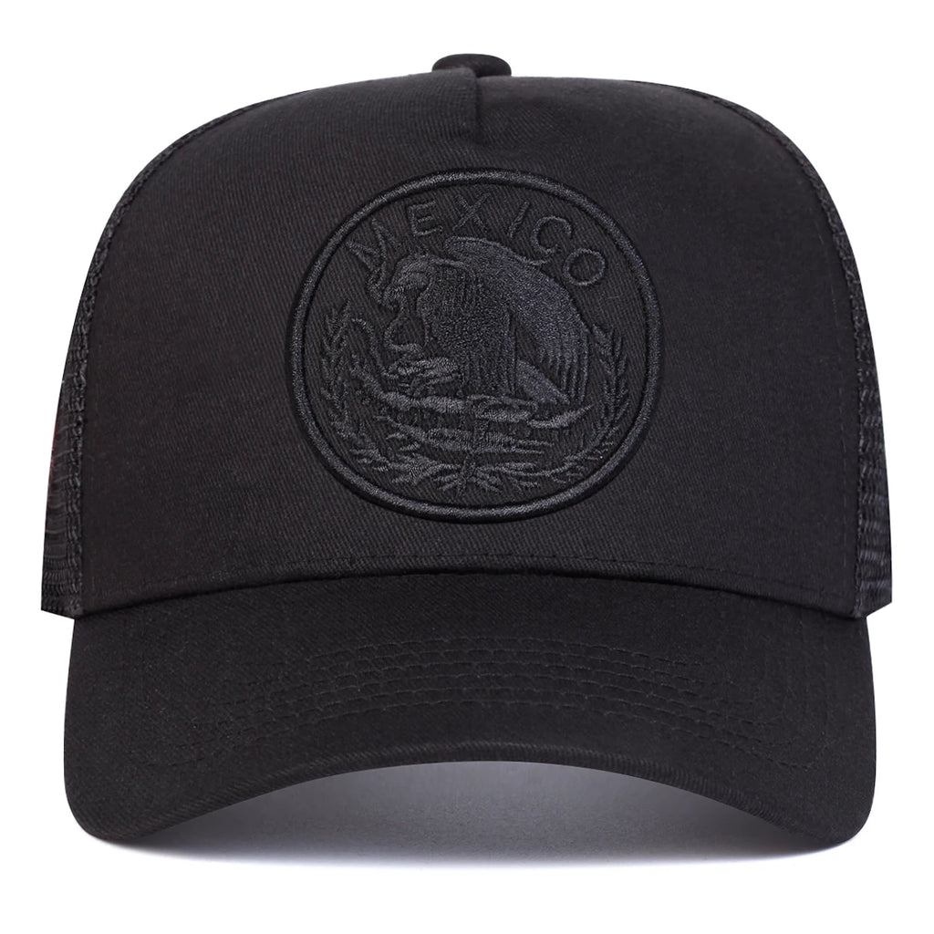 Unisex Mexican Flag Embroidery Baseball Net Caps Spring Summer Outdoor Adjustable Casual Hats Dad Hat Sunscreen Hat