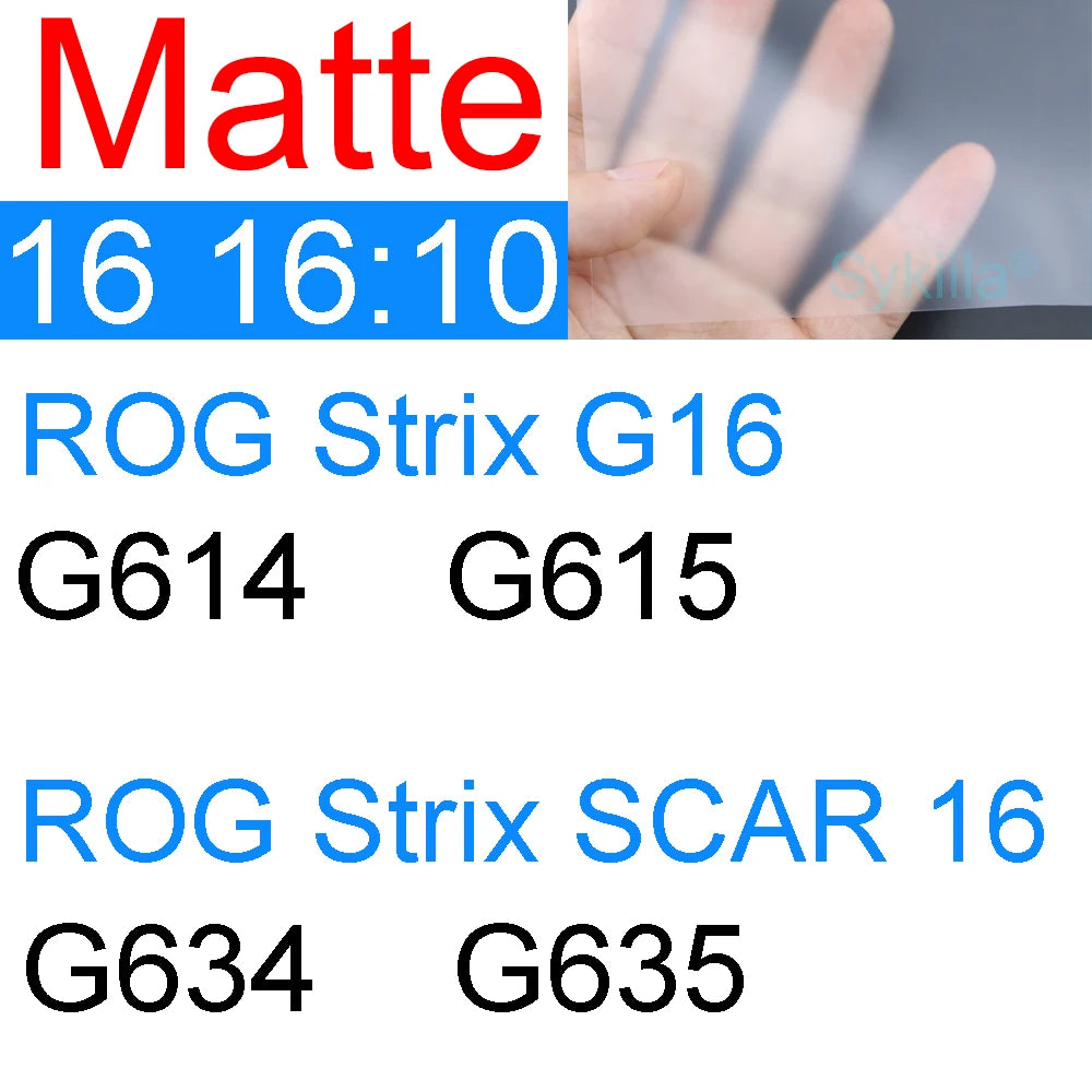 Screen Protector for ROG Strix SCAR 15 16 17 18 G G15 G16 G615 G635 G17 G733 G18 G815 Gaming HD Clear Matte Frosted Skin Film