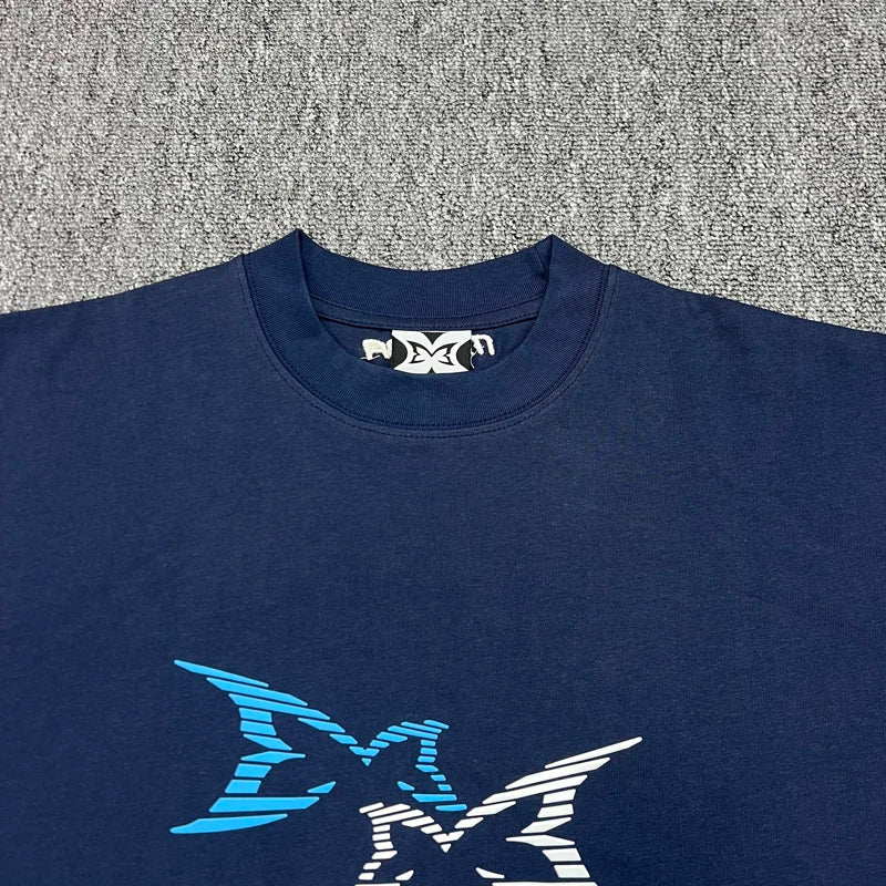 American High Street Trend Mertra T-shirt High-quality Cotton Casual Short-sleeved Top