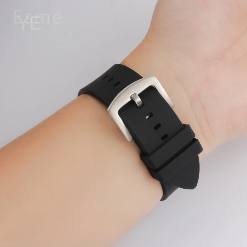 Durable Silicone Watchbands for Armani Ax1802/Ax1050/Ax1803 Series with Concave Interface 31*14mm Watch Strap