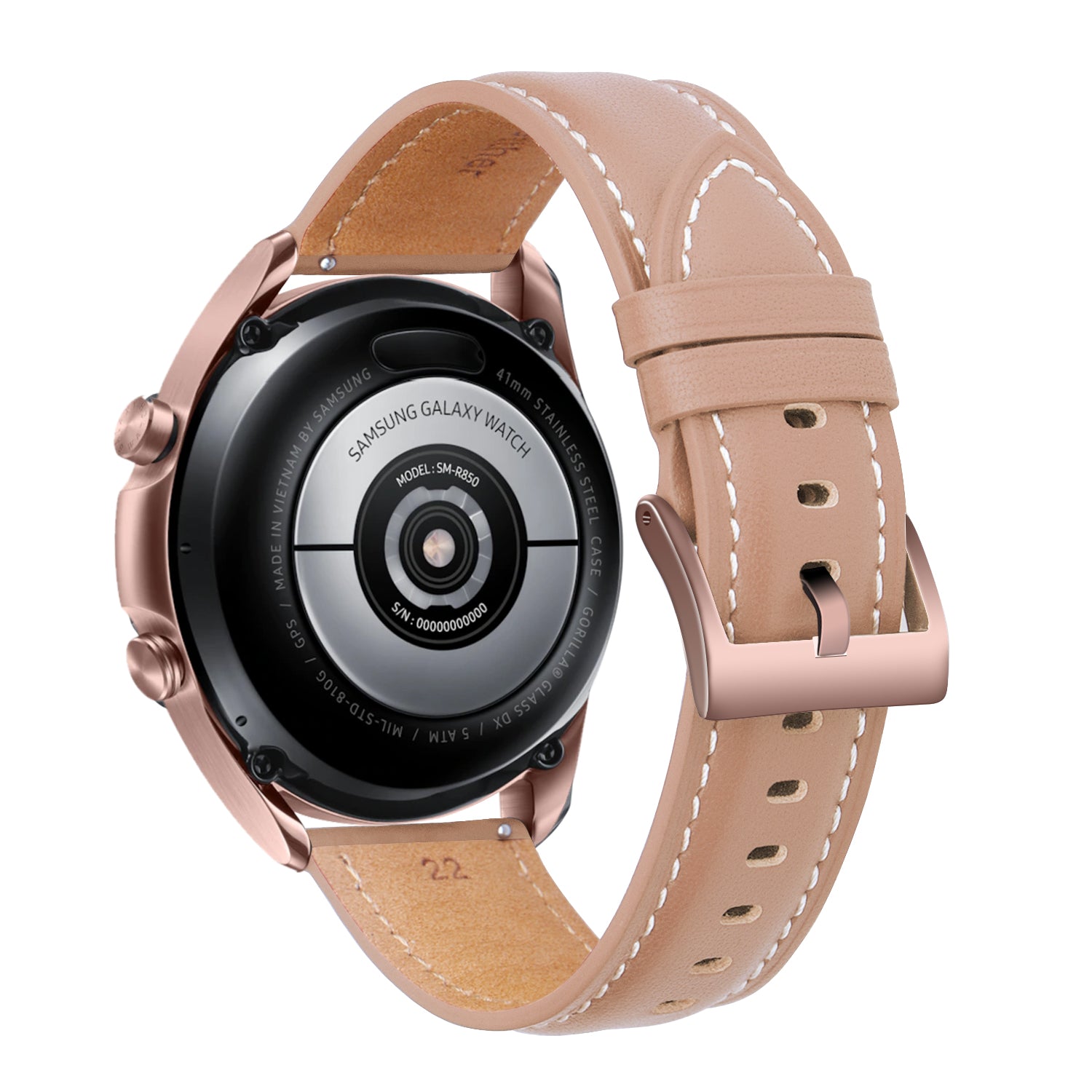20mm Leather Strap for Samsung Galaxy Watch 3 41 45mm Active 2 Gear S3 22mm Bracelet For Huawei Watch GT2 46mm Replacement Band
