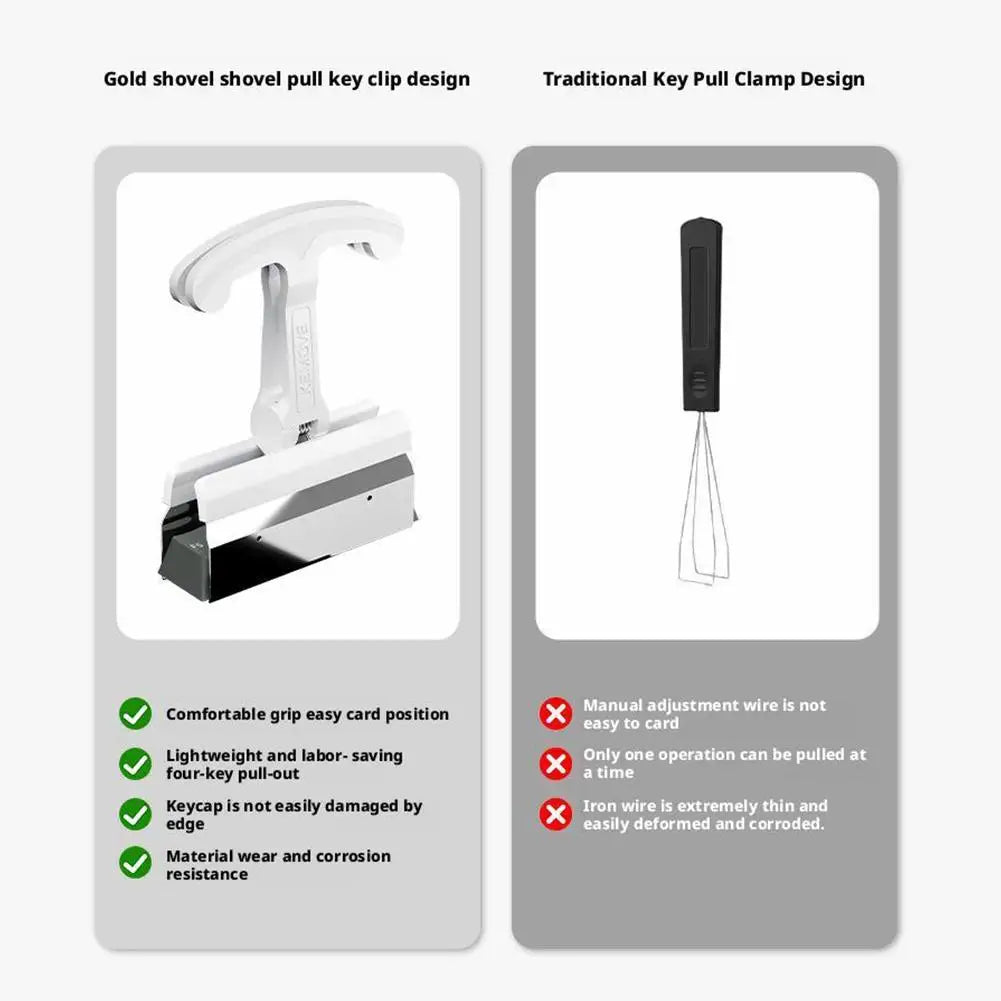 Key Extractor Clip Disassembly Key Cap Customized Large Key Extractor Clip With Four Keys For Simultaneous Extraction
