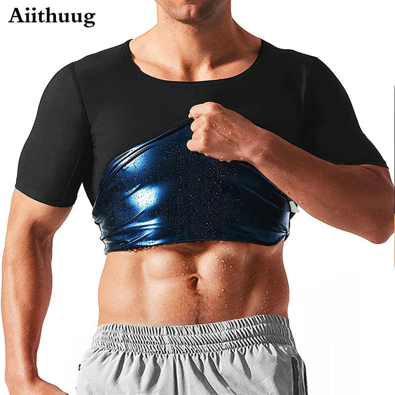 Aiithuug Body Shapers Men Body Building Workout Fitness Corset Weight Loss Suit Slimming Shaper Wear Sweating Fat Burn Pants