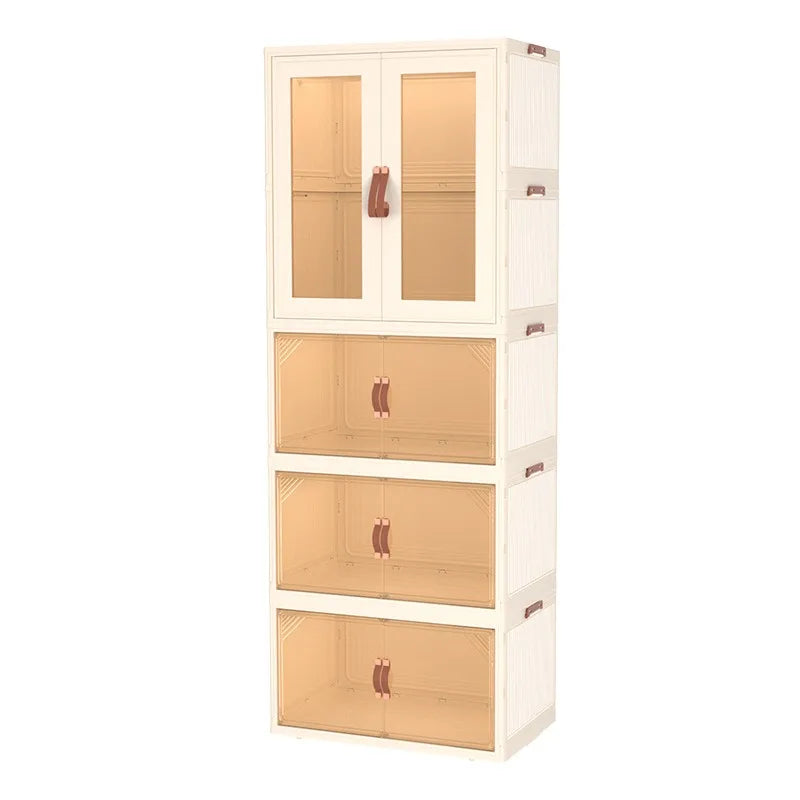 Household Floor Standing Baby Toys Clothes Hanging Clothes Locker Cabinet Large capacity Living Room Children's Wardrobe