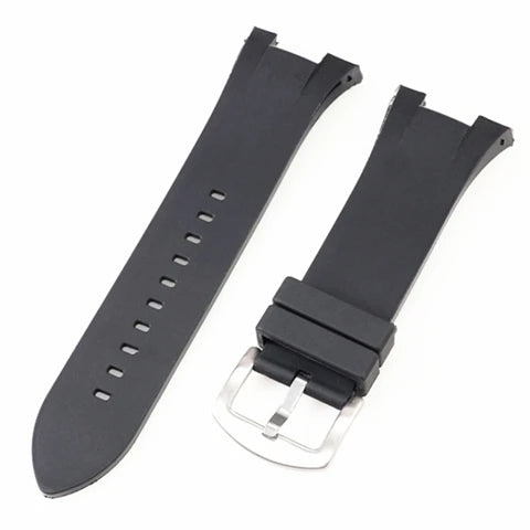 Durable Silicone Watchbands for Armani Ax1802/Ax1050/Ax1803 Series with Concave Interface 31*14mm Watch Strap