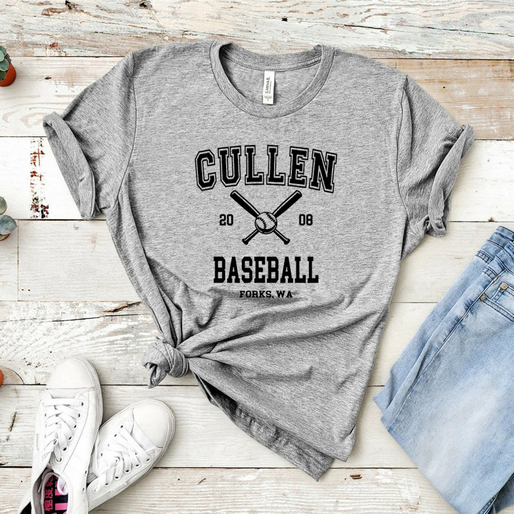 Twilight T Shirt Forks T-shirt Cullen Baseball Shirt Unisex Women Men Tshirts Graphic Tee Streetwear Women Top Crewneck Tshirts