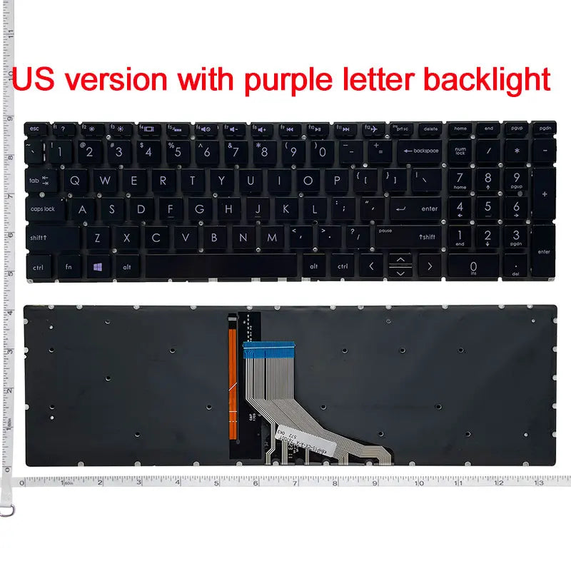 US/RU/UK keyboard FOR HP 15-DB/DX/DA/CX/DR/GW 15m-DS 250 255 256 G7 15-CN/CS/CR/CW/EC/CH/DK/DS TPN-C135/143 15T-cn 15S-DY 17-BY