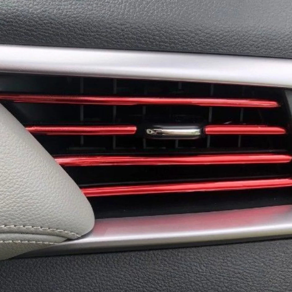 10 pcs 20cm car air conditioning vent decoration U-shaped decorative strips for bendable and cutting car door corners