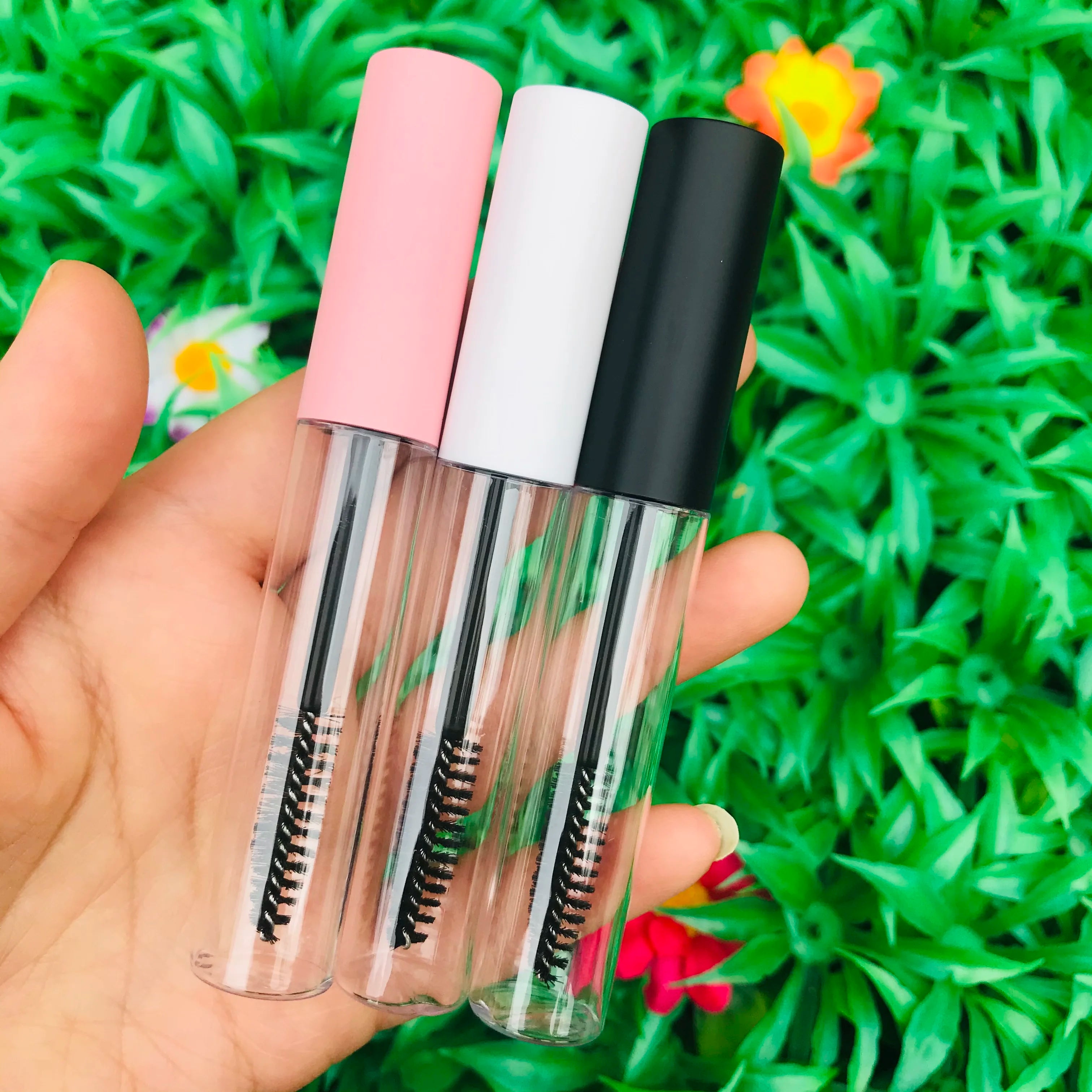 10ml Lip Gloss Tubes Empty mascara bottle Clear Plastic DIY Refillable cosmetic packing container