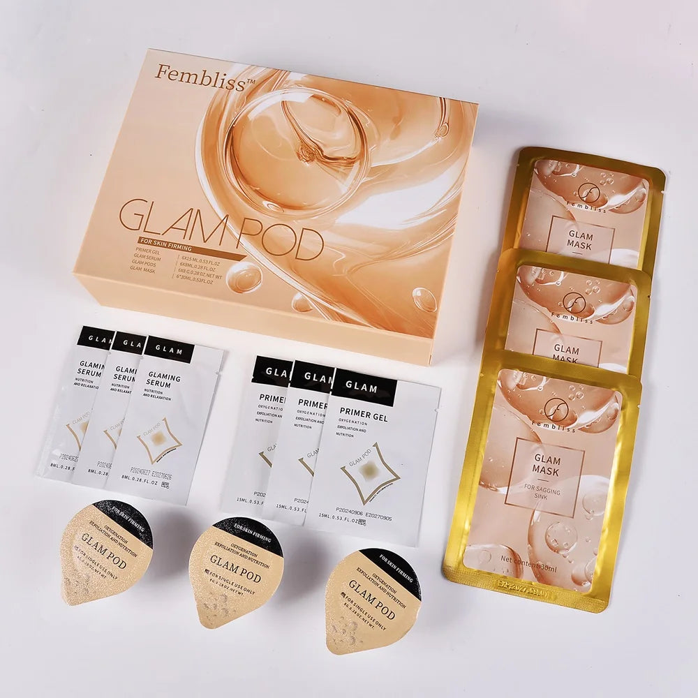 3.0 Glam Revive Hydrate Detox kit Pods Serum For Oxygen Bubble Pen Aqua Facial Machine Skincare CO2 Serum Capsule Gels Facial SP