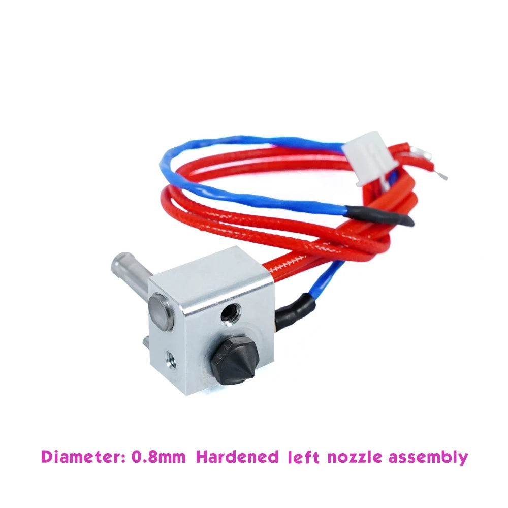 FLASHFORGE Nozzle Assembly with Heat Sink for Creator 3 Pro 0.4mm/0.6mm/0.8mm Hardened Hotend Assembly 3d Printer Parts
