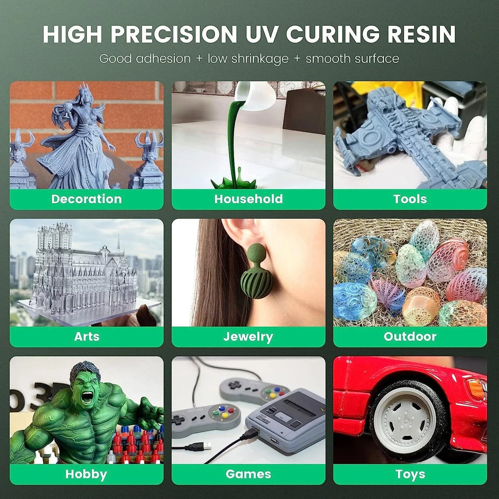 SUNLU Standard Photosensitive Resin for 3D Printing - Low Odor,High Precision,Easy to Use,Great for Beginners,Cost-Effective