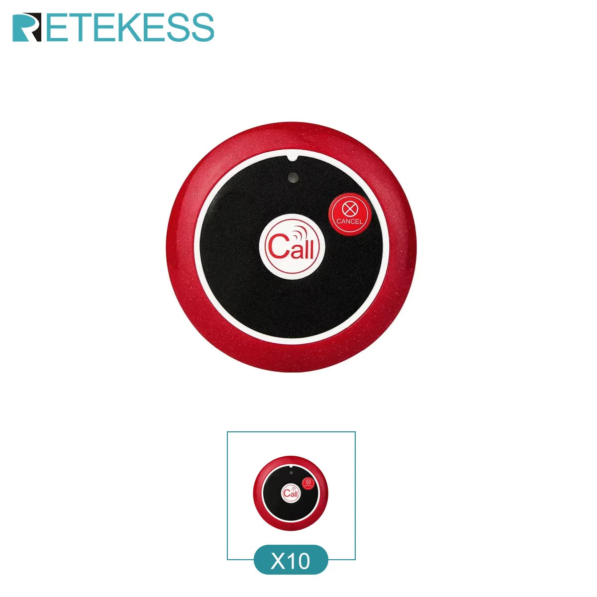RETEKESS T117 10Pcs Call Button Restaurant Pager Wireless Waiter Transmitter 433MHz For Hookah Bar Cafe Customer Service