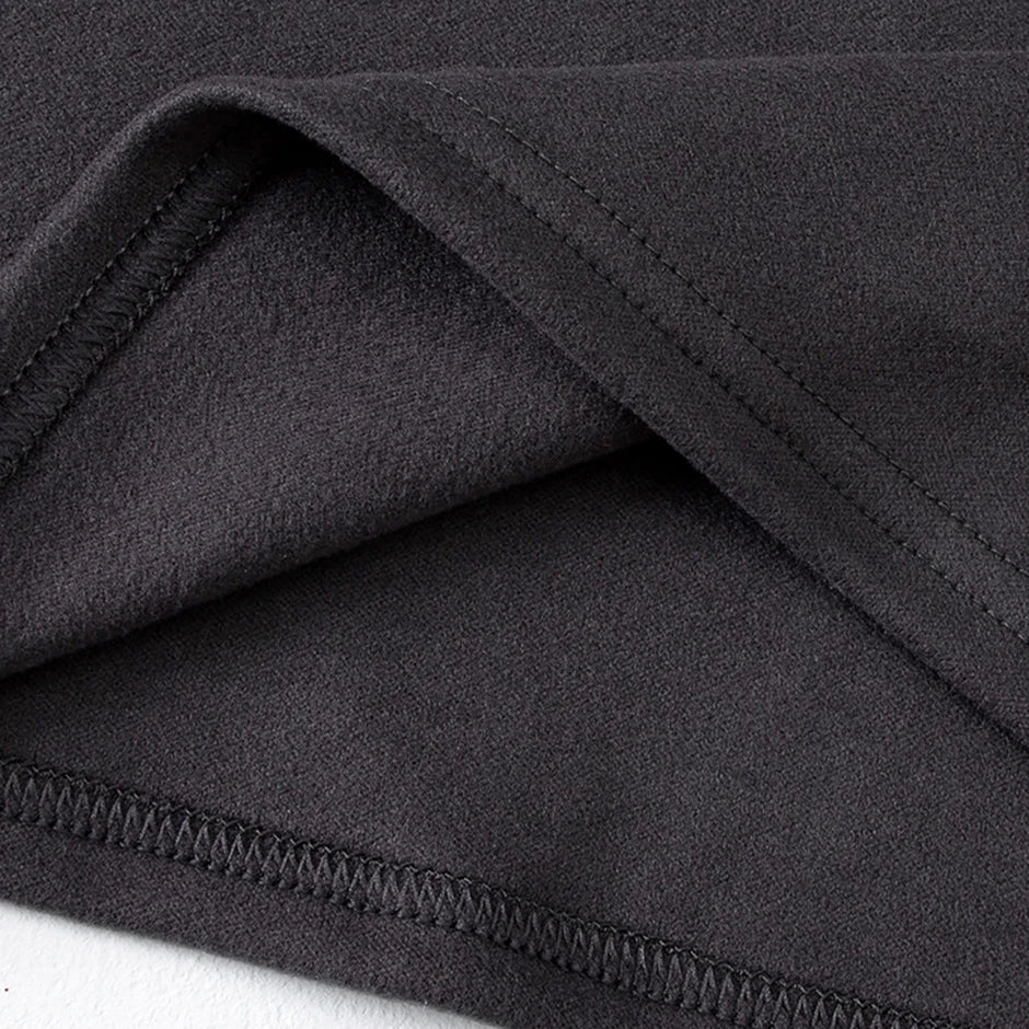2-piece Men's Autumn And Winter Solid Color Casual V-neck Basic Warm Underwear Set Comfortable Sports And Fitness Base Shirt