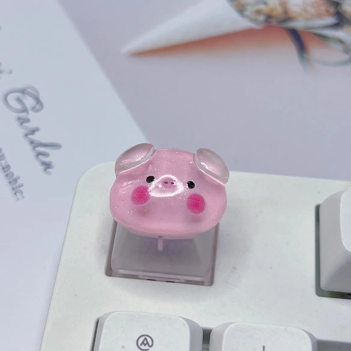 Keycap Games Backlit Cat Paw DIY Star Key Cap Mechanical Keyboards Keycaps for Mechanical Keyboards R4 Height Cherry MX Axis