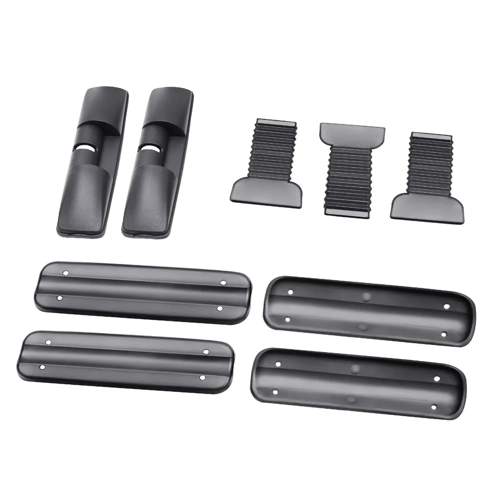 Car Top Roof Rack 2Pcs 100cm Aluminum Luggage Cross Bar Carrier with Lock for 4 or 5 Door Cars Black